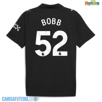 Camisa de time de futebol Manchester City Oscar Bobb #52 Replicas 2º Equipamento 2025-26 Manga Curta